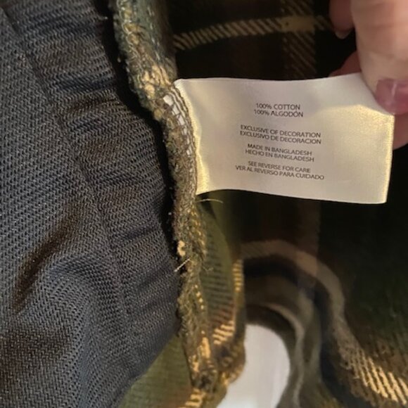 Orvis heavy flannel Shacket Size L - Picture 6 of 6